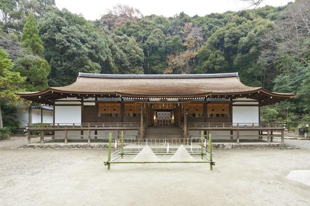 現存する神社建築では日本最古となる拝殿 画像提供：宇治上神社
