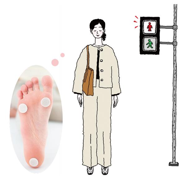 重心位置をこまめにチェック イラスト／ nao　PIXTA