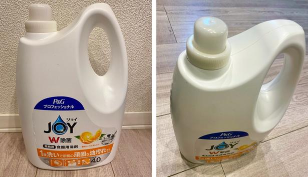 ジョイ W除菌 食器用洗剤 業務用：場所は取るが安心感が違う