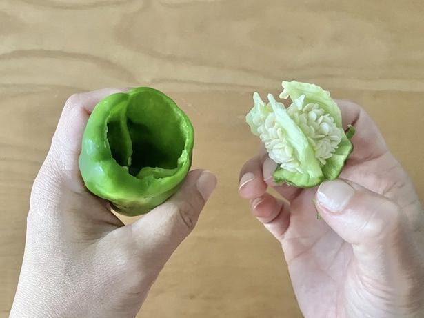 種がスポッと取れて快感！（▶手でもできる？） 撮影／さわ子
