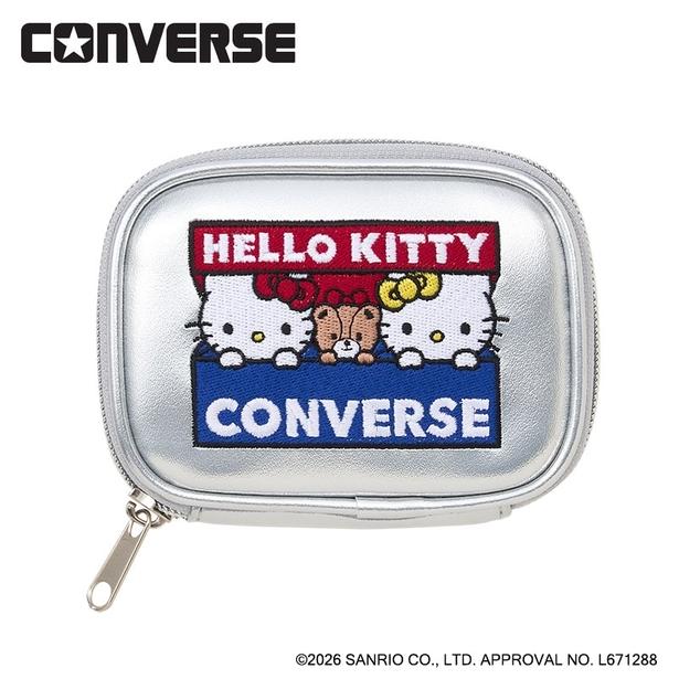 CONVERSE コンバース × HELLO KITTY ハローキティ ミラー付きポーチ