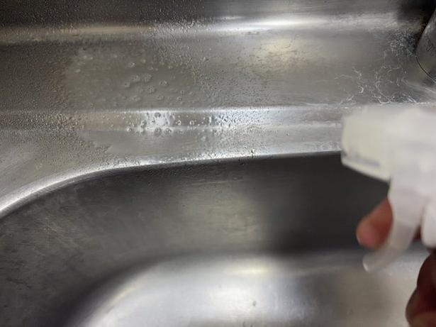 クエン酸との併用も頑固な水垢汚れに効果的（▶次へ） 撮影／ひろ