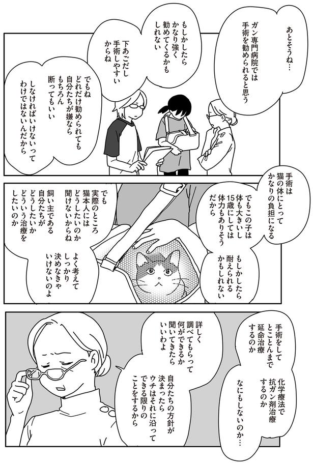 ガン専門病院では手術を勧められると思う （C）ねこゆうこ／KADOKAWA