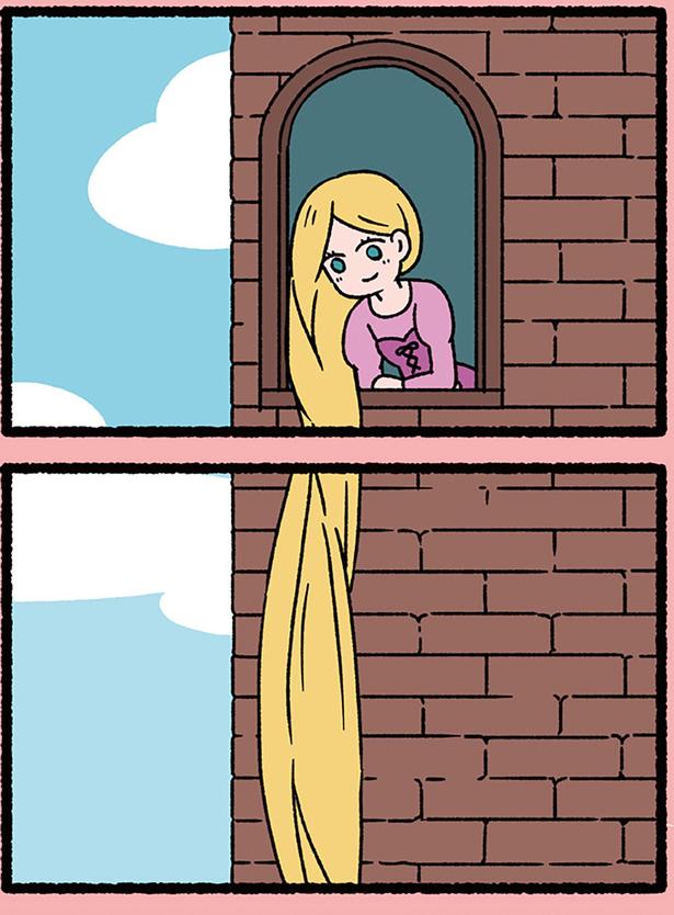 髪の先には