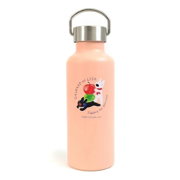 「取手付ステンレスボトル(POMMES)ピンク」(2970円)