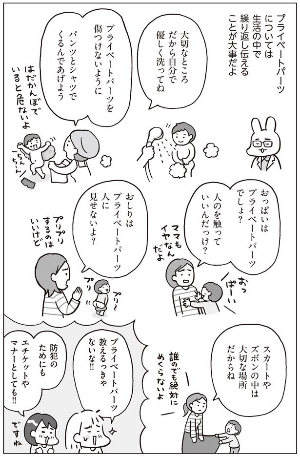 生活の中で繰り返しプライベートパーツを伝えることが大切