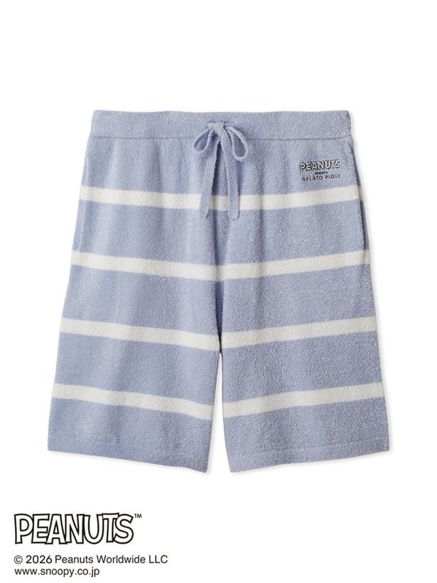 「HOMME スムーズィーボーダーハーフパンツ(ブルー)」(7920円)