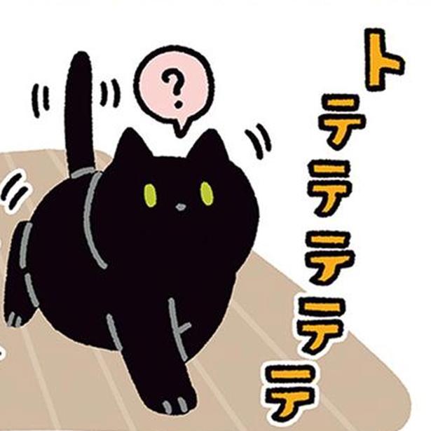 呼ぶと来てくれる黒猫ろん