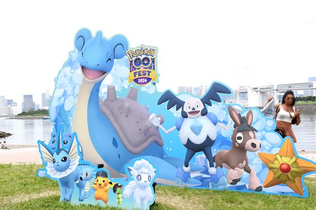 会場内のいたるところで、ポケモンたちがデザインされたフォトスポットが展開