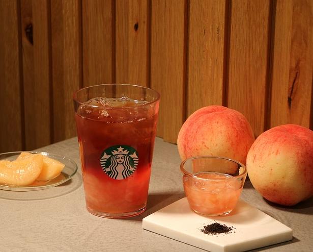  ごろっと入ったピーチ果肉のジューシーな味わいを存分に楽しめる大人のティービバレッジ「クラフト ジューシー ピーチ ティー」