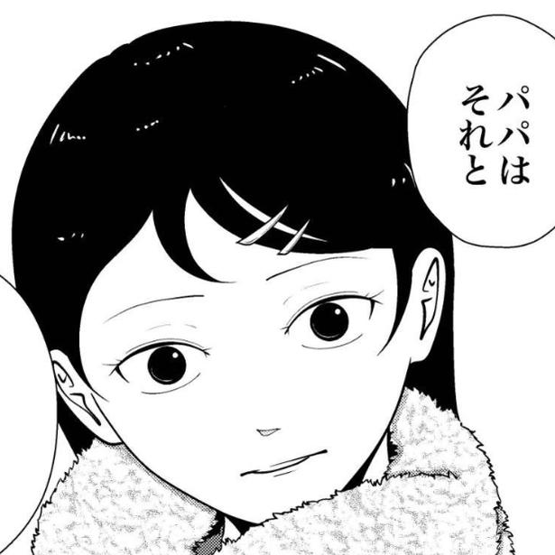 夜逃げ屋スタッフの話を聞く幼い娘