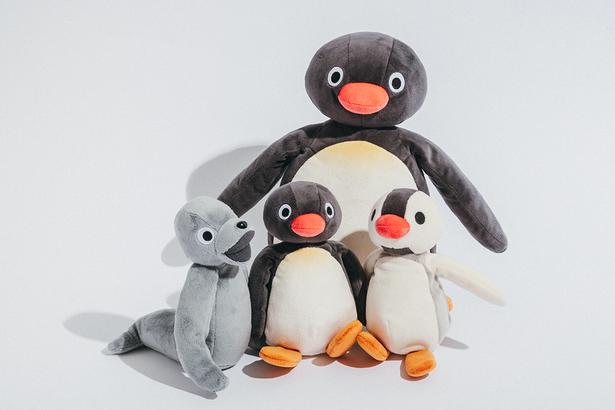  「BASICぬいぐるみ PINGU」(3850円)と「MINIぬいぐるみ」(各2750円)