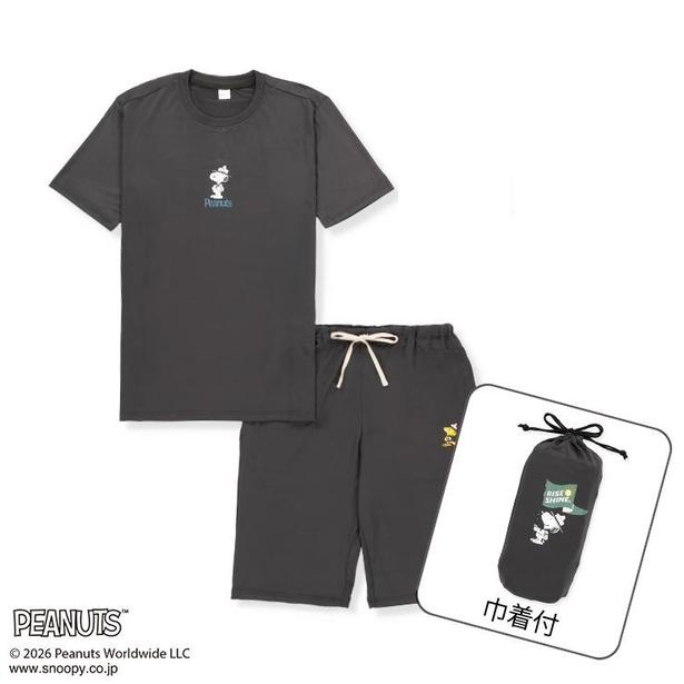 「メンズ ルームウェア(スヌーピー/ダークグレー)」(2420円)