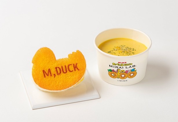 「たべっ子どうぶつ」のビスケットを再現したビスケット型サンドイッチ