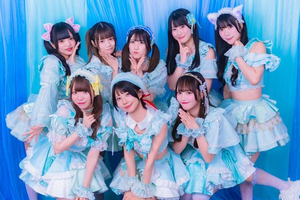 I MY ME MINE（写真上段左から紬木みく、犬飼うた、髙田あかり、保坂しおり、美園うらら下段左から結月きい、百千もね、広瀬くれは）