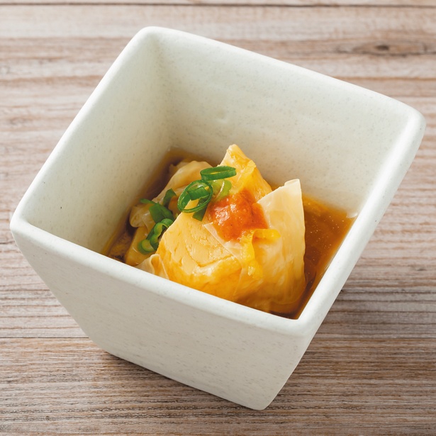 だし巻き玉子の湯葉あんかけ