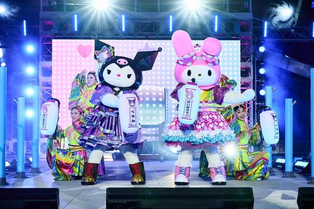 「NO LIMIT! グロウアップ Oh! マツリ」に登場するマイメロディ&クロミ 画像提供:ユニバーサル・スタジオ・ジャパン