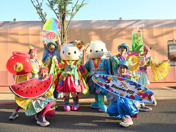 ハローキティ&ダニエルのグリーティングでは日本の夏祭りをモチーフとしたアイテムも