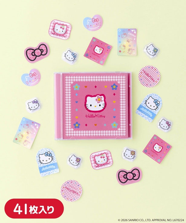 「CDケース付きステッカーセット」(550円) (C)2026 SANRIO CO., LTD. APPROVAL No.L670224