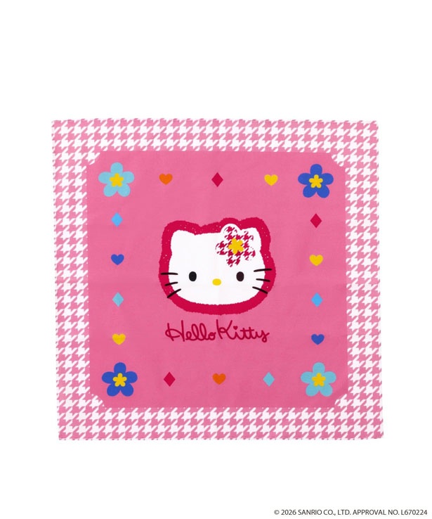 「ハンカチ」(45×45センチ、330円) (C)2026 SANRIO CO., LTD. APPROVAL No.L670224