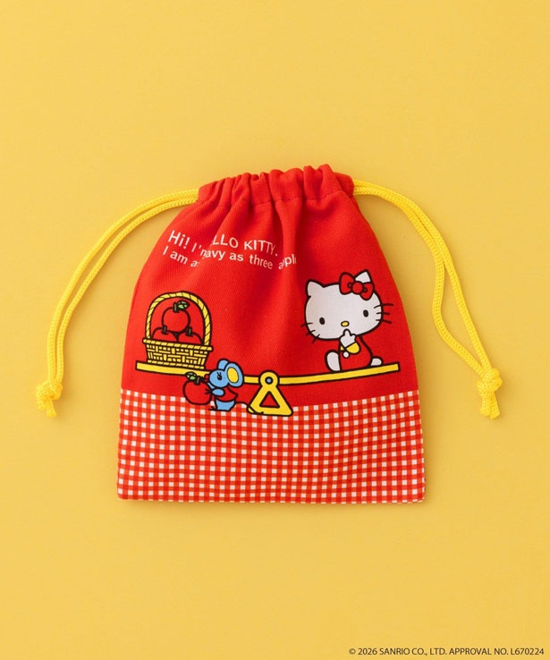 「巾着ポーチ」(330円) (C)2026 SANRIO CO., LTD. APPROVAL No.L670224