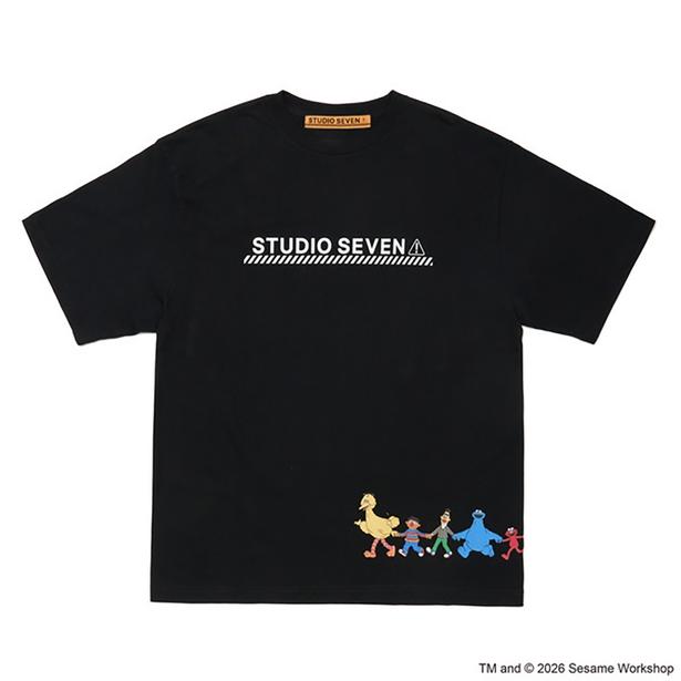「SESAME STREET meets STUDIO SEVEN Big Tee(Black)」(8800円)