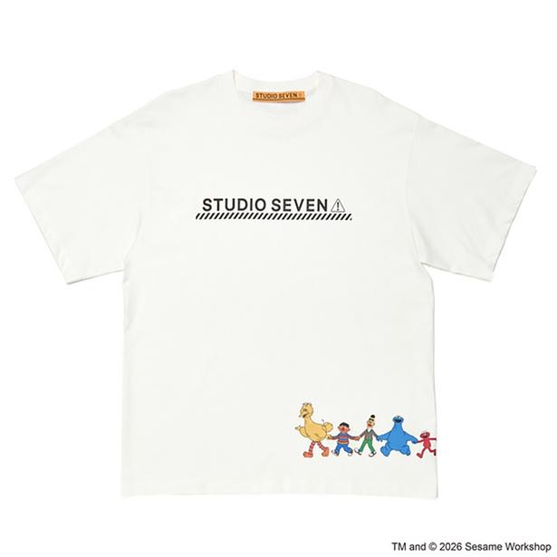 「SESAME STREET meets STUDIO SEVEN Big Tee(White)」(8800円)