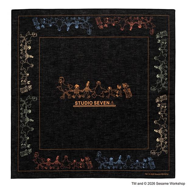 「SESAME STREET meets STUDIO SEVEN Bandana(Black)」(3300円)