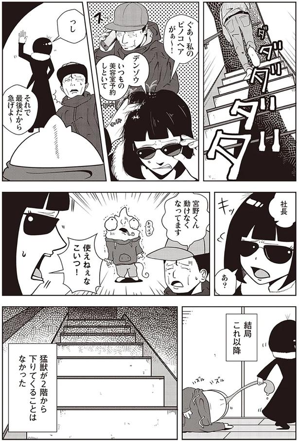 猛獣が2階から下りてくることはなかった