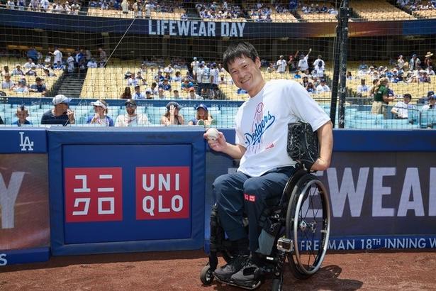 イベント「UNIQLO LifeWear Day at Dodger Stadium」にユニクロのグローバルブランドアンバサダー・国枝慎吾さんが登場！
