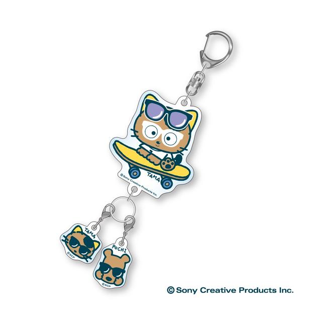 「チャーム付きカスタムアクリルキーホルダー」(1320円)