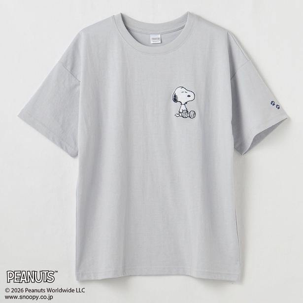 「レディース 半袖Tシャツ サガラ刺しゅう(サックス)」(1089円)