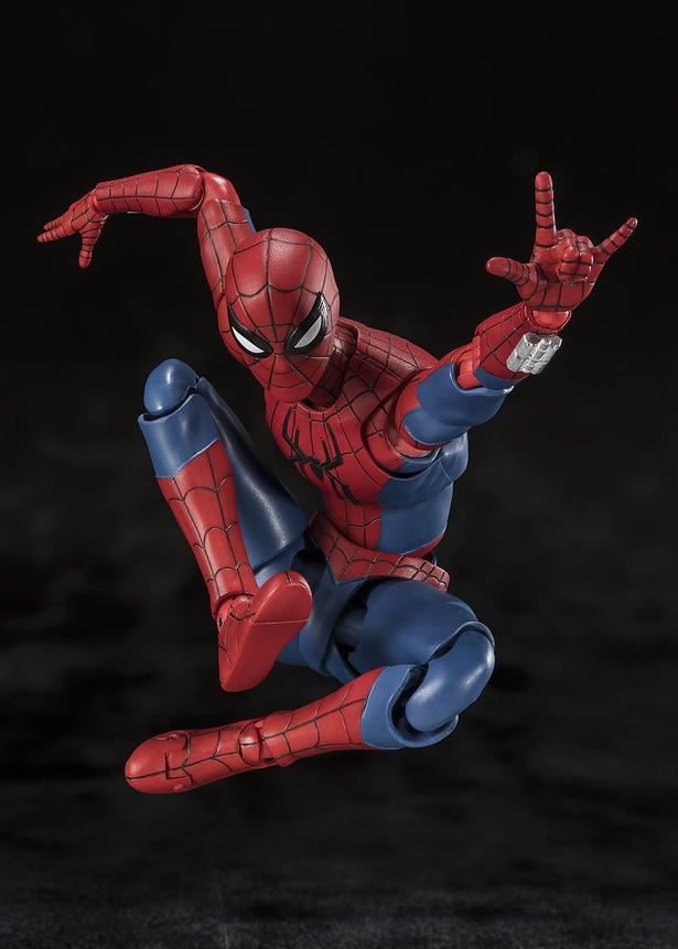 躍動感のあるポージングが楽しめる(「S.H.Figuarts スパイダーマン(スパイダーマン：ブランド・ニュー・デイ)」)