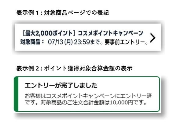 対象商品表示
