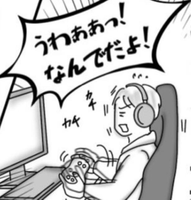 ゲームに熱中する深夜2時!!