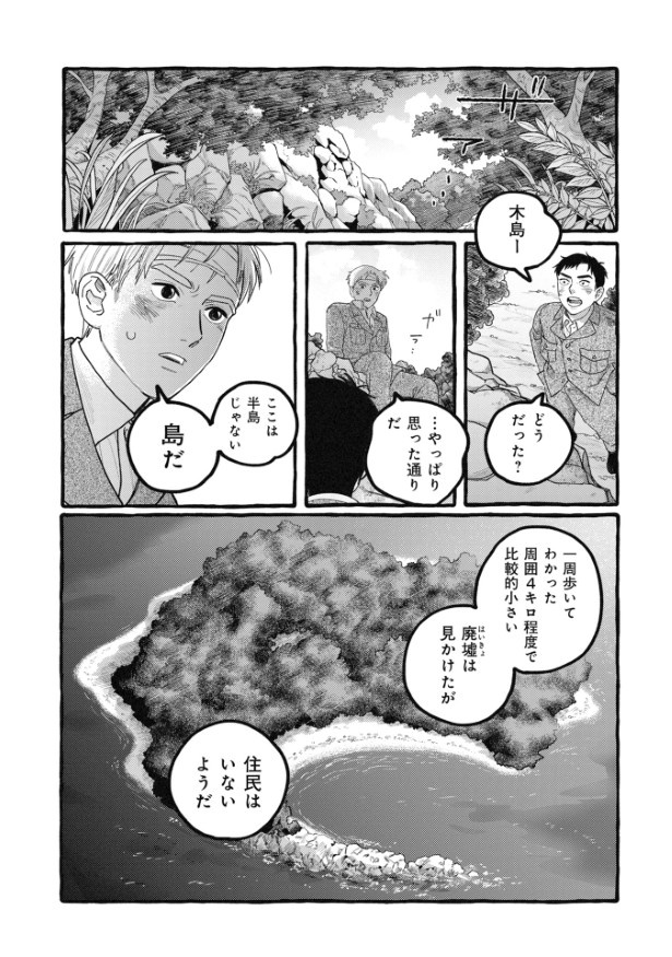 小さな島であることが判明