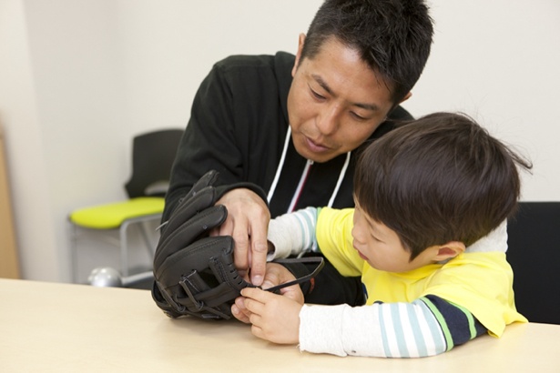 「ミズノ」親子で野球グラブを作ろう！