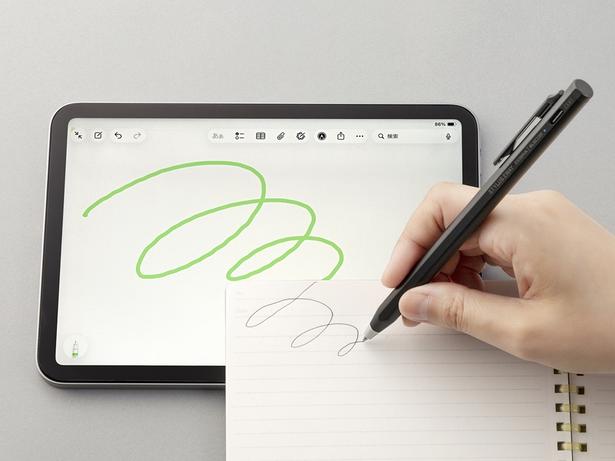 紙にもiPadにも書ける 