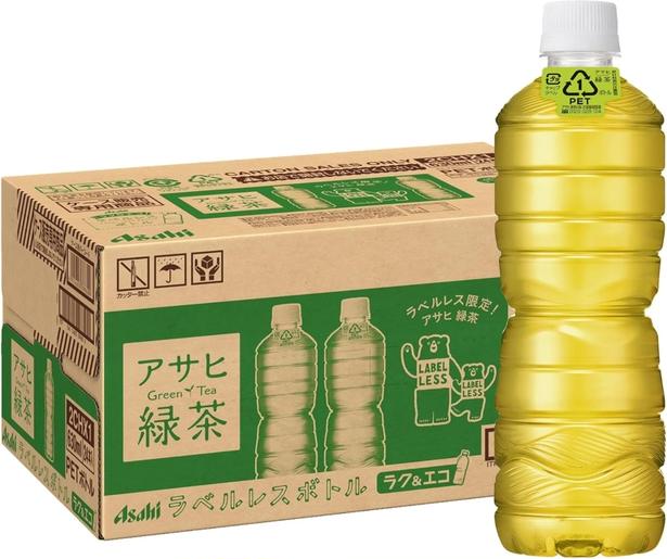 アサヒ飲料緑茶ラベルレス Amazonより