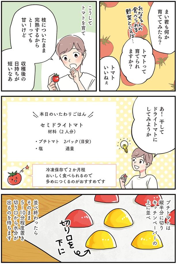 干してドライトマトにしてみようか （C）まいったねぇ、野宮レナ／KADOKAWA