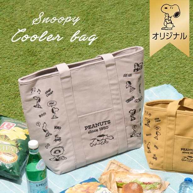 「【おかいものSNOOPYオリジナル】保冷トートバッグ／1950s SNOOPY」(3960円)