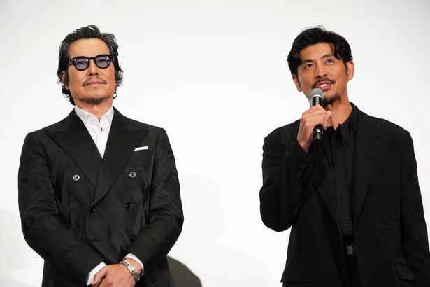 麃公（ひょうこう）役の豊川悦司と、桓騎（かんき）役の坂口憲二