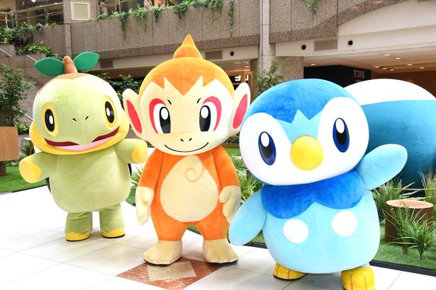 【写真を見る】メディア向け内覧会には、ヒコザル、ポッチャマ、ナエトルも参加 (C)Pokémon/Nintendo/Creatures/GAME FREAK　Pokémon Sleep is developed by SELECT BUTTON inc.　ポケットモンスター・ポケモン・Pokémonは任天堂・クリーチャーズ・ゲームフリークの商標です。　撮影：ソムタム田井