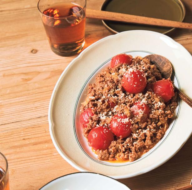 ミニトマトの甘酸っぱさが味の決め手 レシピ考案／武蔵裕子　撮影／邑口京一郎