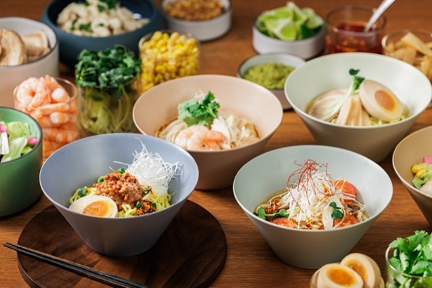 自分の好みにアレンジできる「Noodle Bar Buffet」
