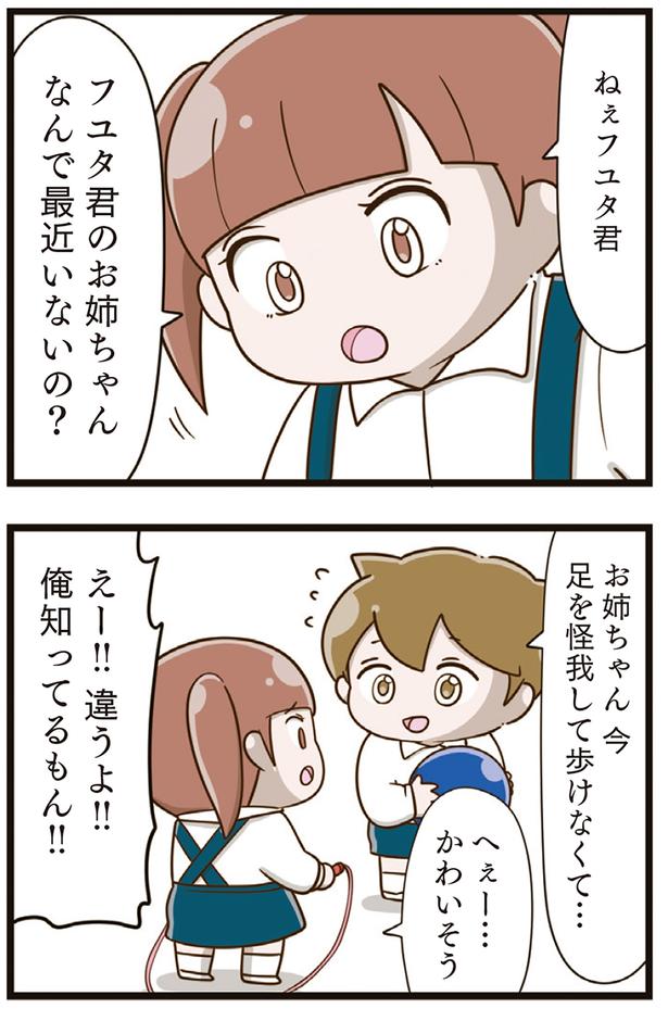 足を怪我して歩けなくて… （C）さやけん／KADOKAWA
