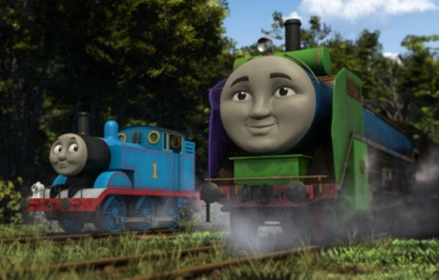 黒色が基本の通常のヒロとは異なる車体色をした「パッチワークヒロ」 (C)TOMY※プラレールは株式会社タカラトミーの登録商標
