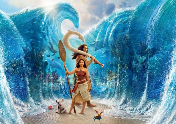 待望の実写映画『モアナと伝説の海』が2位