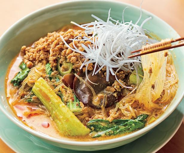 麻辣担担麺 レシピ考案／りん　撮影／難波雄史