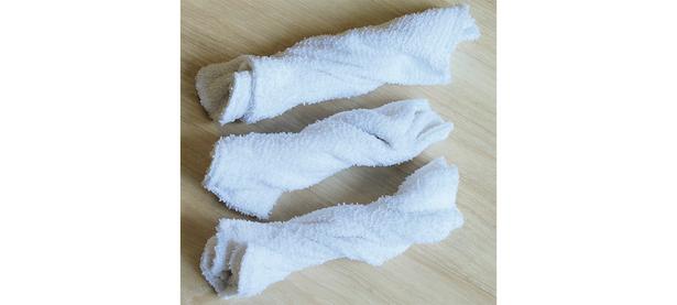 水拭き用の雑巾を3枚ほど用意 撮影／保田悟史